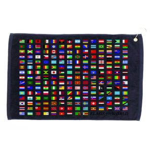 Flags of the World Grommeted Golf Towel