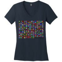 Flags of the World Women's V-Neck T-Shirt