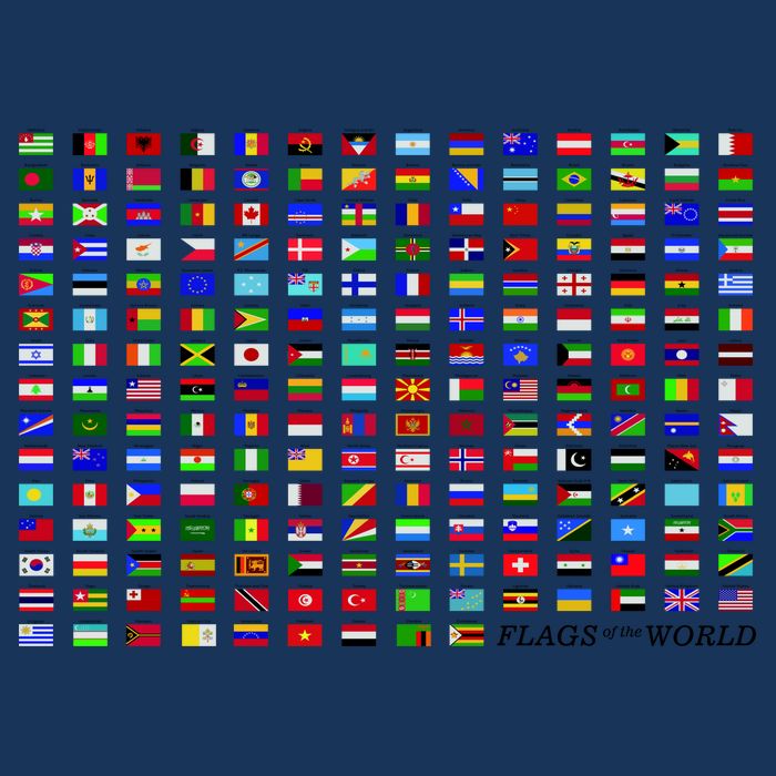 Flags of the World Women's V-Neck T-Shirt