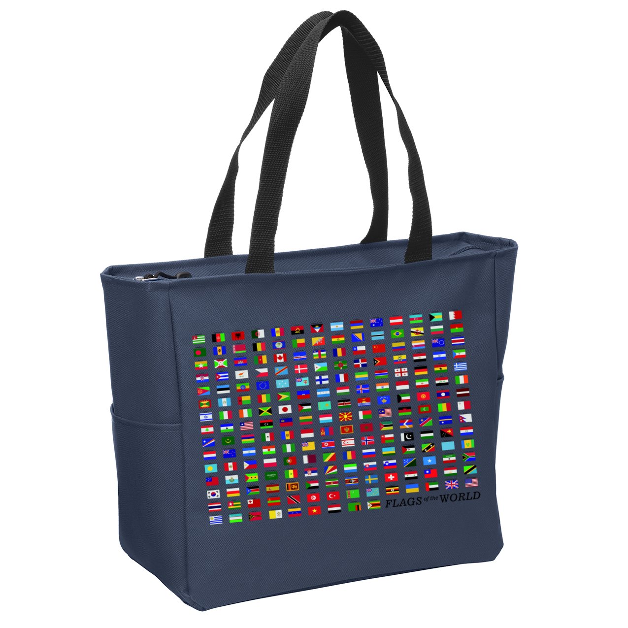 Flags of the World Zip Tote Bag