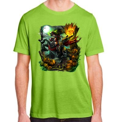 Flaming Headless Horseman Adult ChromaSoft Performance T-Shirt