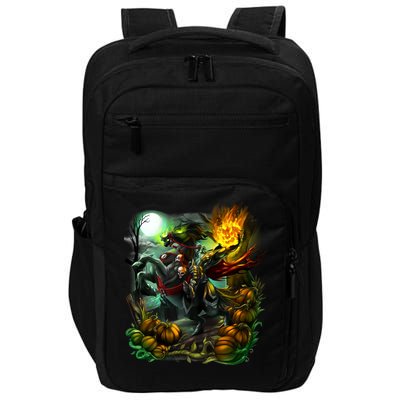 Flaming Headless Horseman Impact Tech Backpack