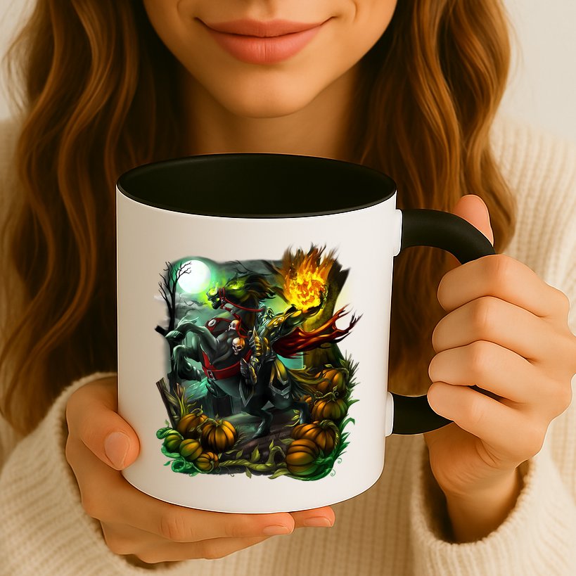 Flaming Headless Horseman Mug