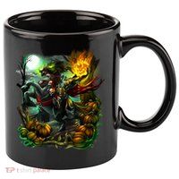 Flaming Headless Horseman 11oz C Handle Ceramic Mug