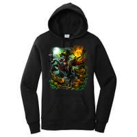 Flaming Headless Horseman Women's Pullover Hoodie