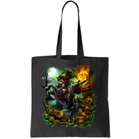 Flaming Headless Horseman Tote Bag