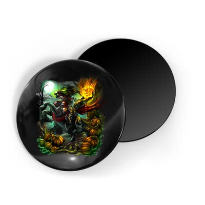 Flaming Headless Horseman Magnet