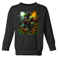 Flaming Headless Horseman Toddler Sweatshirt