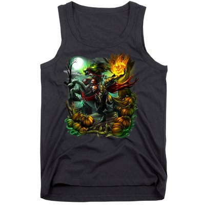 Flaming Headless Horseman Tank Top