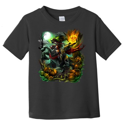 Flaming Headless Horseman Toddler T-Shirt