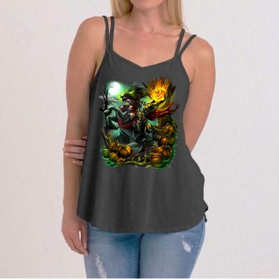 Flaming Headless Horseman Women's Strappy Tank