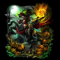 Flaming Headless Horseman Wool Snapback Cap