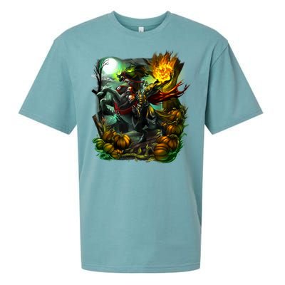 Flaming Headless Horseman Sueded Cloud Jersey T-Shirt