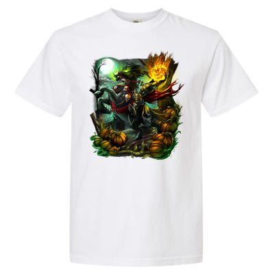 Flaming Headless Horseman Garment-Dyed Heavyweight T-Shirt