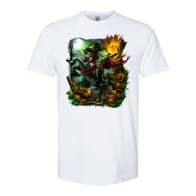 Flaming Headless Horseman Softstyle CVC T-Shirt