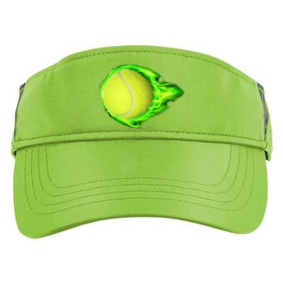 Flaming Tennis Ball Adult Drive Performance Visor