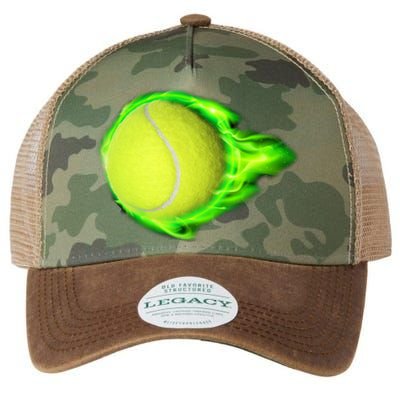 Flaming Tennis Ball Legacy Tie Dye Trucker Hat