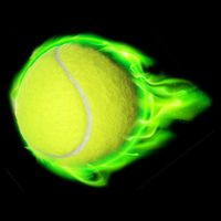 Flaming Tennis Ball City Backpack