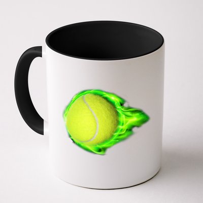 Flaming Tennis Ball Mug
