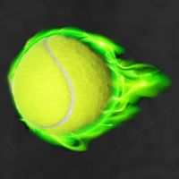Flaming Tennis Ball 11oz C Handle Ceramic Mug
