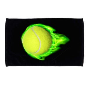 Flaming Tennis Ball Microfiber Hand Towel