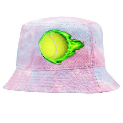 Flaming Tennis Ball Tie-Dyed Bucket Hat