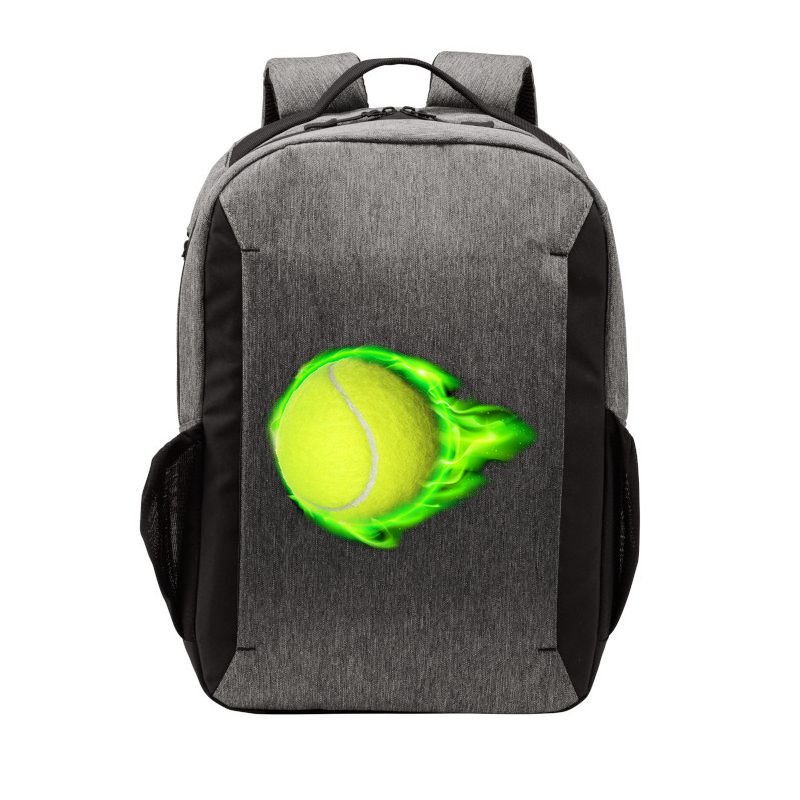 Flaming Tennis Ball Vector Backpack