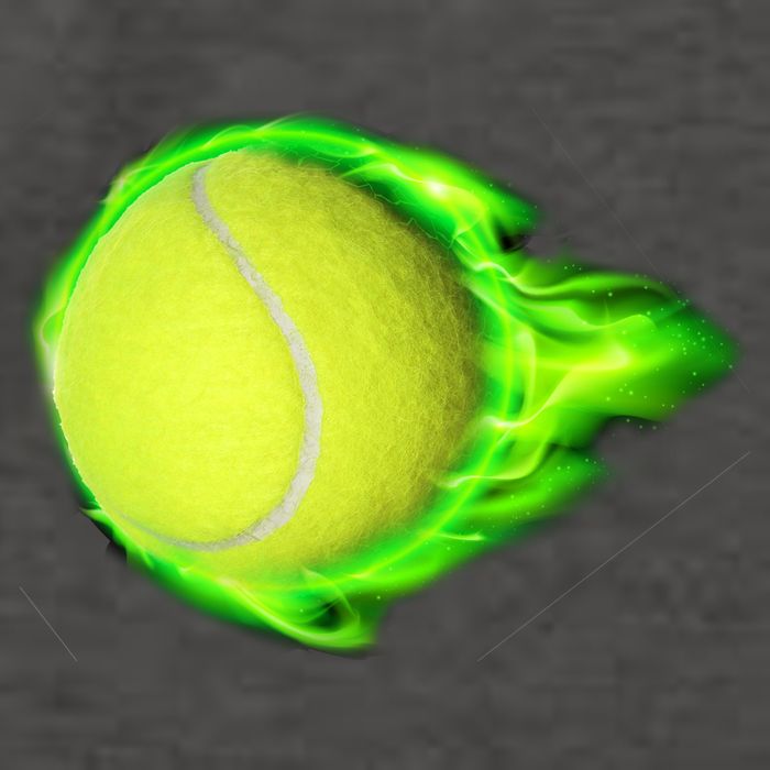 Flaming Tennis Ball Vector Backpack