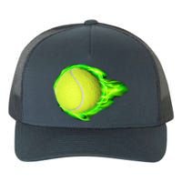 Flaming Tennis Ball Yupoong Adult 5-Panel Trucker Hat