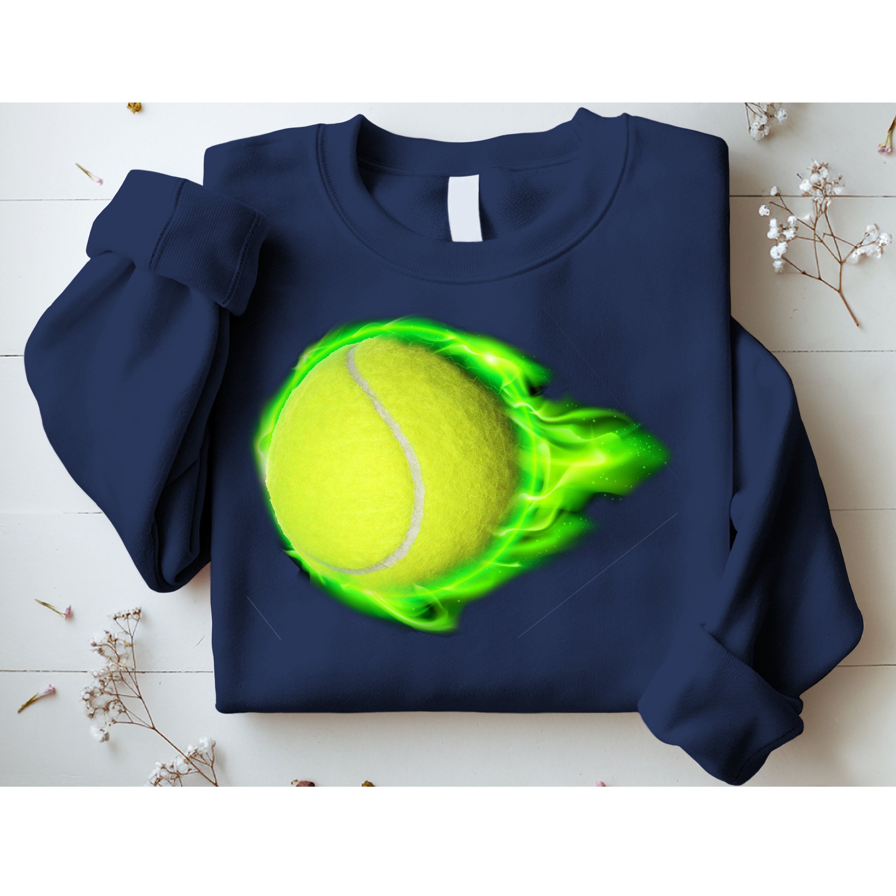 Flaming Tennis Ball Sweatshirt