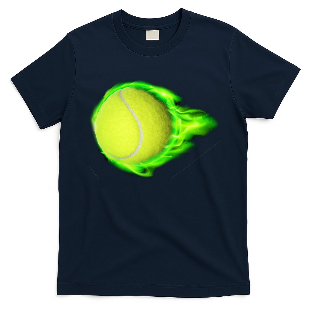 Flaming Tennis Ball T-Shirt