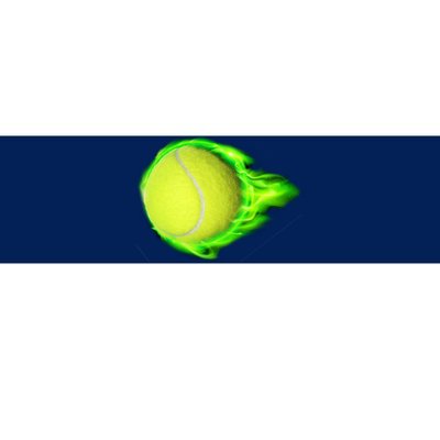 Flaming Tennis Ball Bumper Sticker