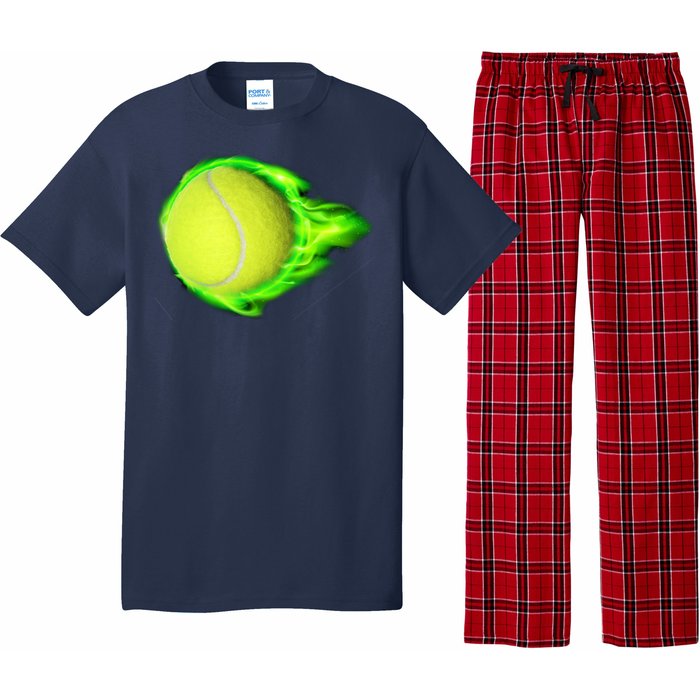 Flaming Tennis Ball Pajama Set