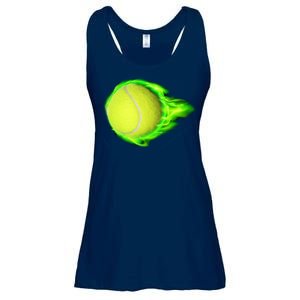 Flaming Tennis Ball Ladies Essential Flowy Tank