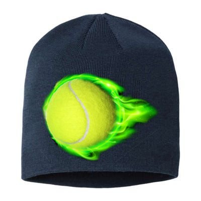 Flaming Tennis Ball Sustainable Beanie