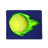 Flaming Tennis Ball Mousepad