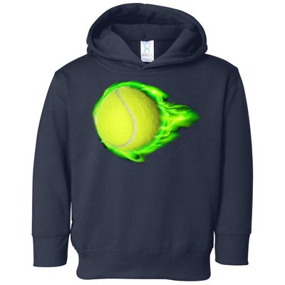 Flaming Tennis Ball Toddler Hoodie