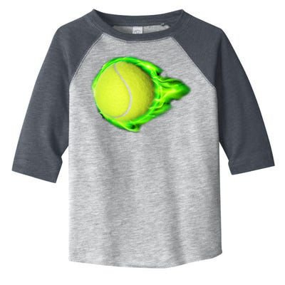 Flaming Tennis Ball Toddler Fine Jersey T-Shirt