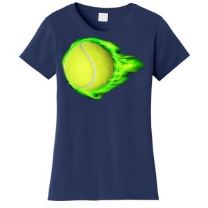 Flaming Tennis Ball Women's T-Shirt