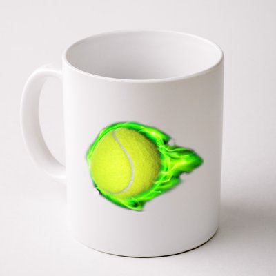 Flaming Tennis Ball Coffee Mug