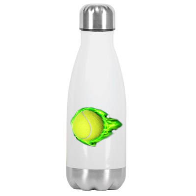 Flaming Tennis Ball Stainless Steel Insulated Water Bottle