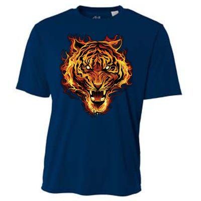 Flaming Tiger Fire Cooling Performance Crew T-Shirt