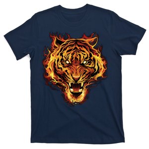 Flaming Tiger Fire T-Shirt