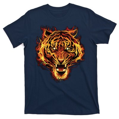 Flaming Tiger Fire T-Shirt