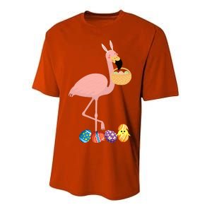 Flamingo Easter Egg Youth Performance Sprint T-Shirt