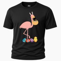 Flamingo Easter Egg Cooling Performance Crew T-Shirt