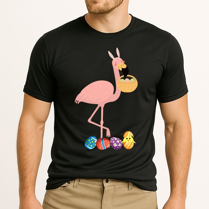 Flamingo Easter Egg Cooling Performance Crew T-Shirt