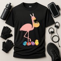 Flamingo Easter Egg Cooling Performance Crew T-Shirt