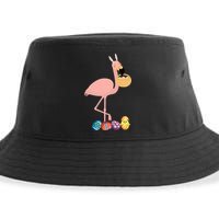 Flamingo Easter Egg Sustainable Bucket Hat