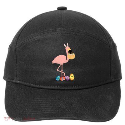Flamingo Easter Egg 7-Panel Snapback Hat